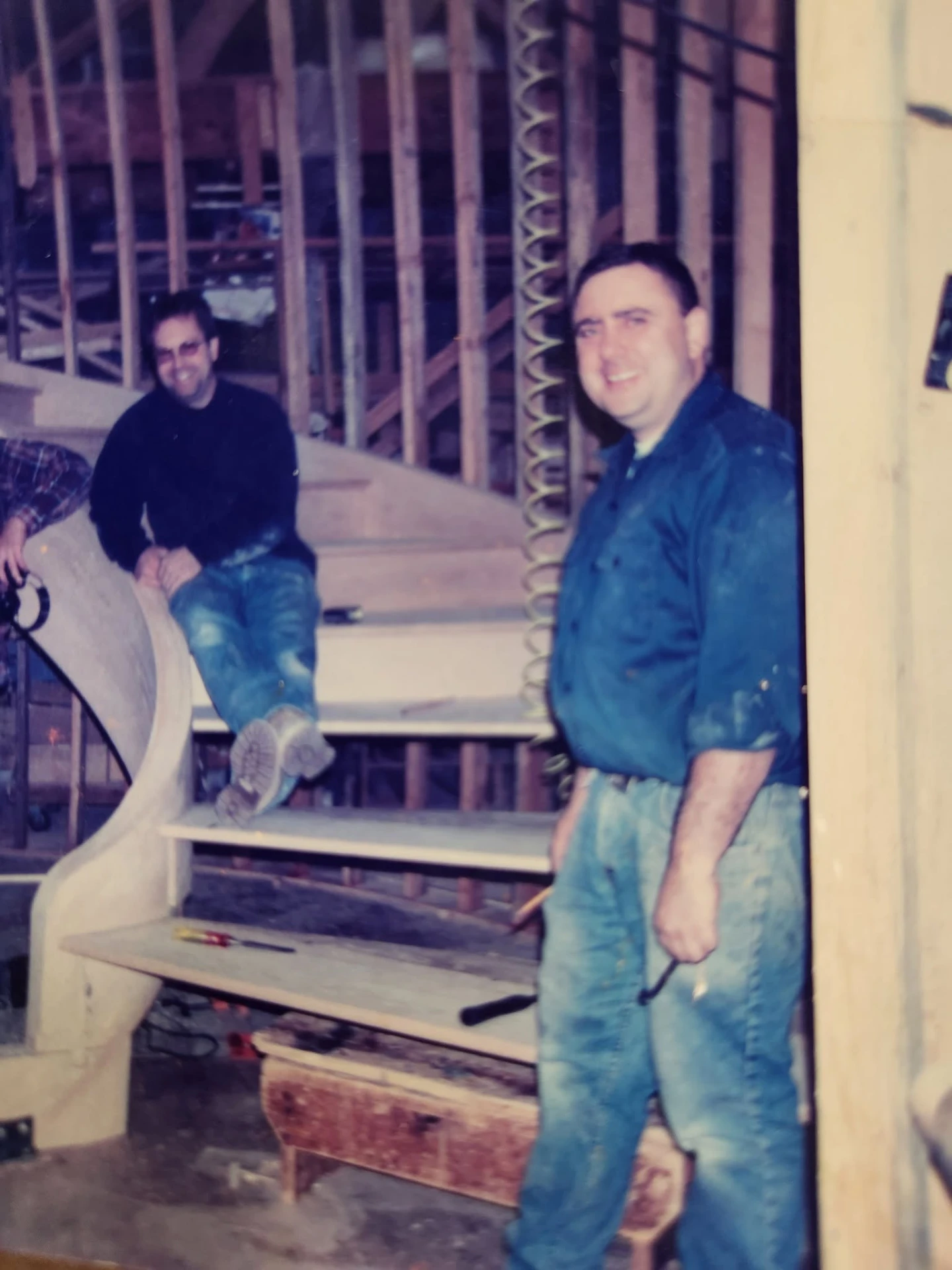 Building a curved stair in the Jefferson Lumber shop